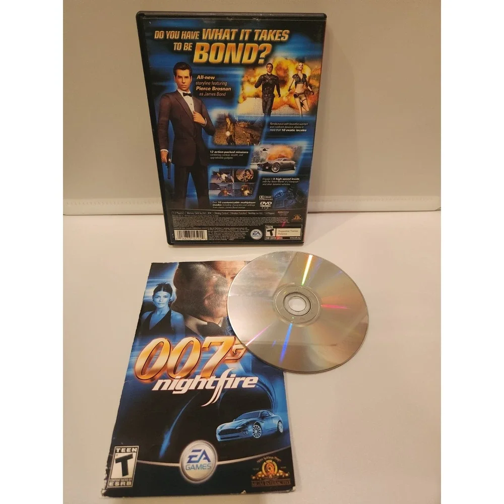 007 Nightfire PlayStation 2(PS2) Video Game James Bond Complete W/ Manual